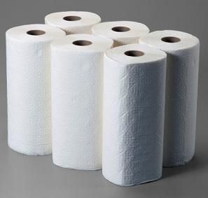 six rolls of paper towel